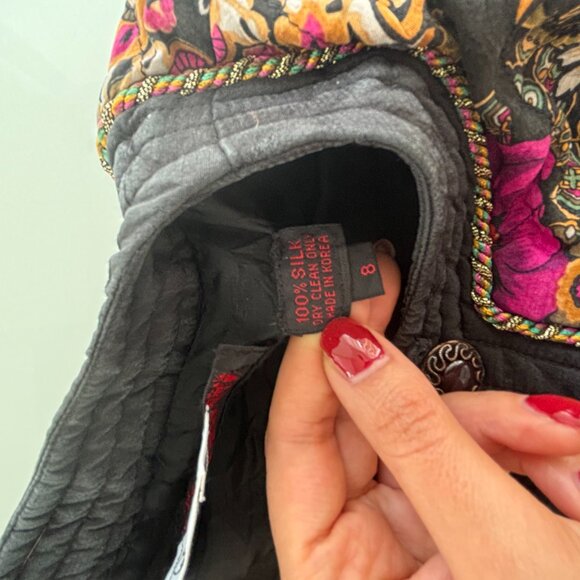 Jerry Sherman Collection Jacket & Size 8 & Floral Design - Picture 6 of 11